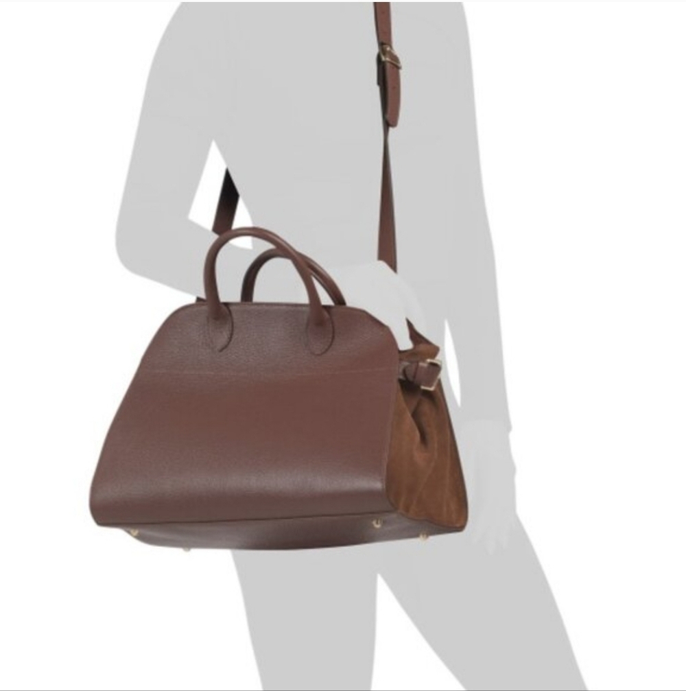 🏷Anna PAOLA Italian Leather And Suede Elegant Handbag NWOT - Picture 5 of 10